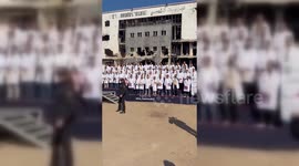 Doctors Graduate at the Ruins of Al-Shifa Hospital in Gaza
