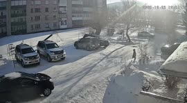 Driver strikes child and leaves scene in Ridder, Kazakhstan