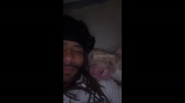Pitbull sleeps like a human and snores like he’s on night shift—Instagram clip hits 174K views