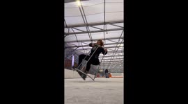 Ice Skating Girl Falls Backwards