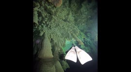 Bell-Shaped Stalactites in Mexico's Cenote Zapote