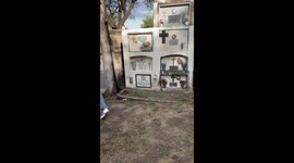 Dad Scares His Daughter at a Graveyard