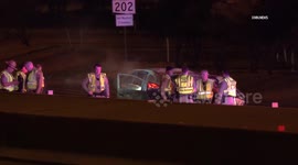 US, Phoenix: Mesa Loop 202 Fiery Wrong-Way Crash