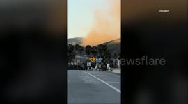 US, Los Angeles: Castaic Underground Gas Line Rupture Amid Landslide Part 2