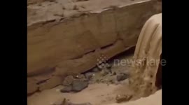 Syria: Amid the rain and floods in the countryside of Al-Furklus, Wadi Hanura