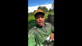 Man headbutted by ram during giveaway in São Francisco, Brazil