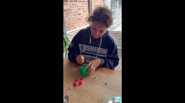 Christmas prank with a surprise gift box in Sydney, Australia