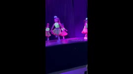 Little girl falls off stage during dance in Buenos Aires, Argentina