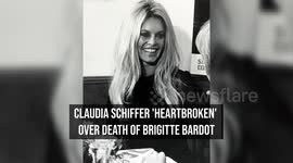 Claudia Schiffer 'heartbroken' over death of Brigitte Bardot