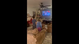 Brothers recreate Home Alone scene in Sanger, California, USA