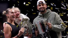 UNCAPTIONED: Nick Kyrgios Beats Aryna Sabalenka in 'Battle of the Sexes' Exhibition