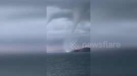Spain: Waterspouts Strike City in Spain During Violent Coastal Storm