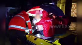 Spain: Elderly Residents Rescued By Firefighters Amid Floods