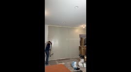 DIY Painter Tries To Roll Around Exposed Electrical Wires