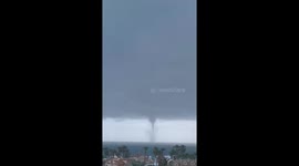Spain: Several Waterspouts Spotted Off Mazarrón as One Makes Landfall 2