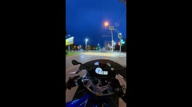 Motorcycle crash caught on dashcam in Tomsk, Russia