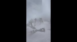 Blizzard hits snowboarders in Japan as heavy storms blanket popular ski slopes