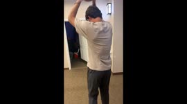 College Pitcher Accidently Launches Basketball at Dormmate's Head