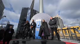 US: Times Square New Year's Eve Ball Test & Balloon Inflation