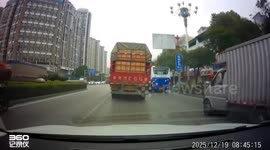 China: Chicken lands on moving car during Chinese driver’s trip