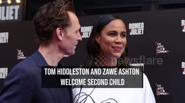 Tom Hiddleston and Zawe Ashton welcome second child