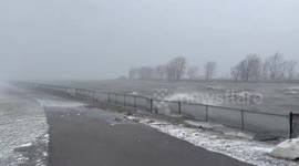 US: Intense Snow And Wind Create Near Zero Visibility In Buffalo