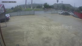 Sylmar Chaos: Out-of-Control Bus Hits Pedestrian & Topples Power Lines!