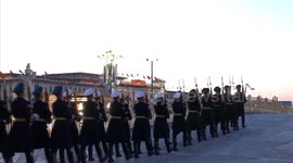 China: New Year flag-raising ceremony held at Tian'anmen Square in Beijing