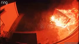 Massive house blaze sparked by cold ashes in bin igniting 110 gallon oil tank