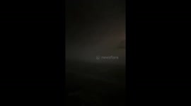 Bomb cyclone unleashes blizzard in Collins, New York, USA