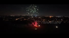 Fireworks display seeing out 2025 and seeing in 2026