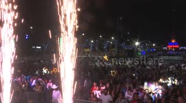 New Year celebrations light up Caracas