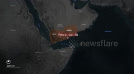 MOTION GRAPHIC - Saudi-led coalition launches 'limited' airstrike against 2 ships at Yemen's Mukalla port