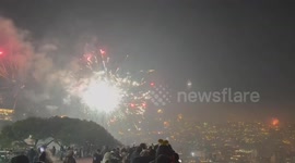 Sky over Naples erupts in fireworks to welcome 2026