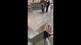 Customers Carry Deer Back Outside