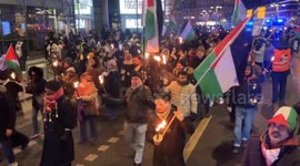 Stockholm protesters skip New Year celebrations to show solidarity with Palestine