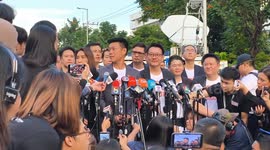 Thai party leaders arrive for candidate registration ahead of election