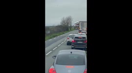 Truck Carrying a Catamaran