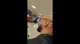 Artist Paints Christmas Pudding Illusion on Bald Head