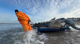 Palestinian fishermen struggle to make living under Israeli blockade