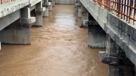 Displaced Palestinians face harsh conditions as floods hit Wadi Gaza