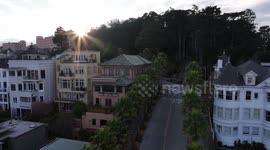 San Francisco’s steep streets create famous optical illusion