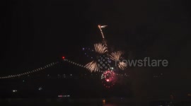 San Francisco welcomes New Year with fireworks over the city skyline