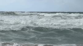 Winter weather floods makeshift camps along Gaza coast