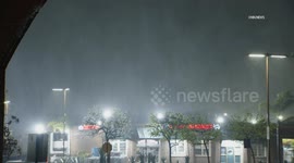 US, Los Angeles: Oxnard Moist And Soggy Overnight New Years Rain