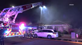 US, Phoenix: Gilbert Cortez Drive Defensive House Fire