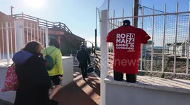 Italians swim at Ostia Beach to mark new year
