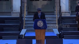 Cornelius Eady speaks at Zohran Mamdani's mayoral inauguration