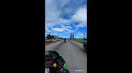 My Friend Got Stuck Getting Off His Motorcycle