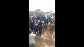 Video footage emerges of Anthony Joshua car crash in Ogun State, Nigeria